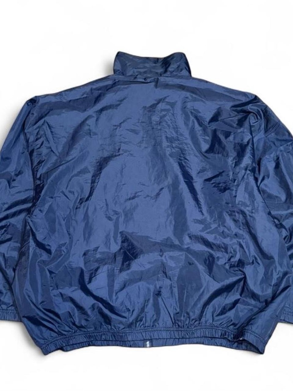 Y2K Athletic Works Striped Boxy Windbreaker Jacket - Picture 2 of 3